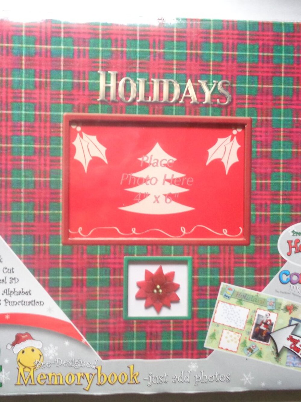 Vintage Christmas Colorful Memories Ready Made Scrapbook Album Just Add Photos